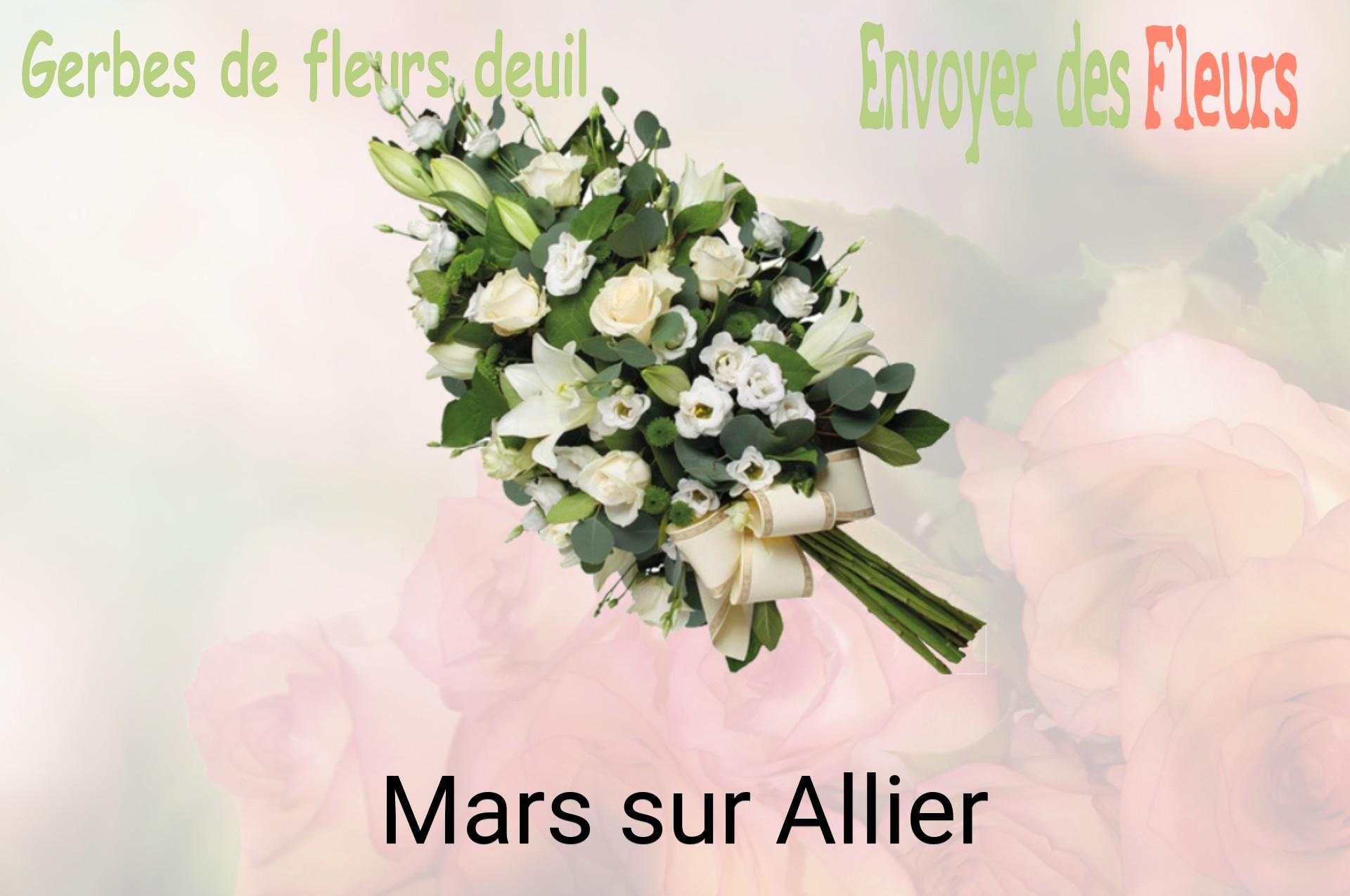 Gerbe de fleurs de deuil livrée à Mars-sur-Allier